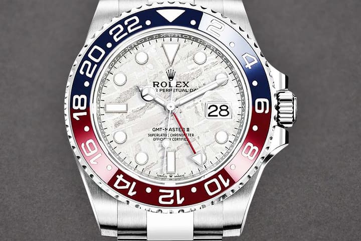 Rolex GMT-Master II with meteorite dial